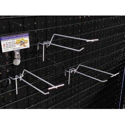 Гачок на сітку з цінникотримачем 15см